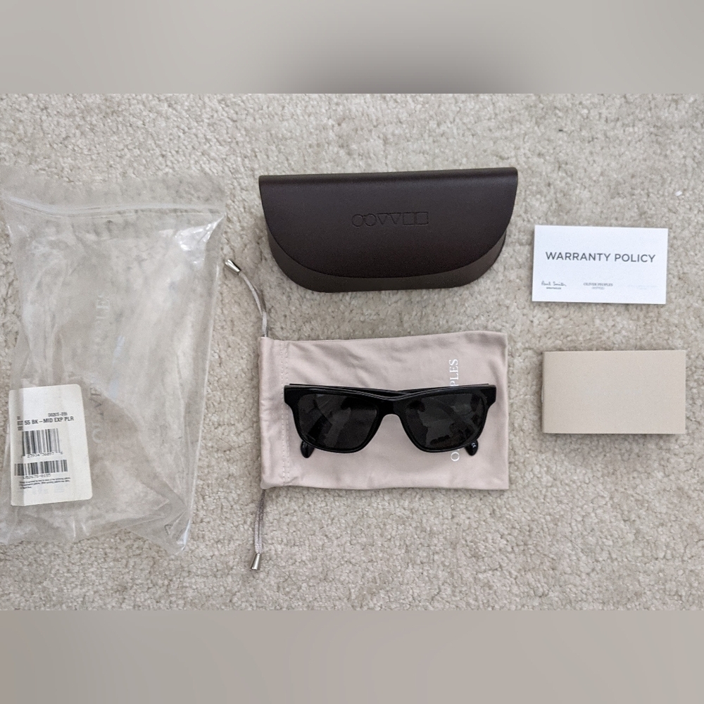 Oliver Peoples polarized black sunglasses